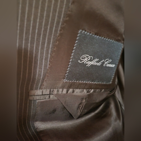 NWT Raffaele Caruso 40L Brown silk/wool - Picture 2 of 9